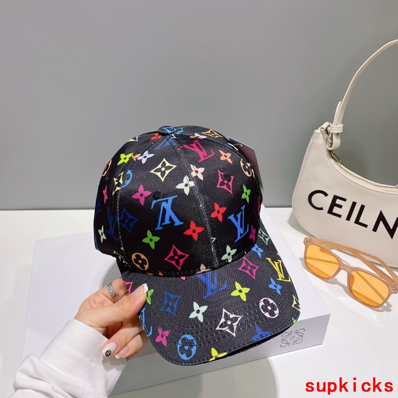 Close-up detail view of Louis Vuitton unisex cap