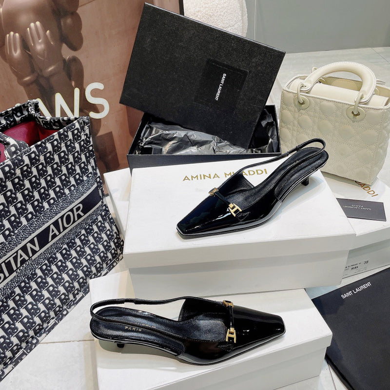 Three-quarter angle view of Saint Laurent luxury piece style No.110