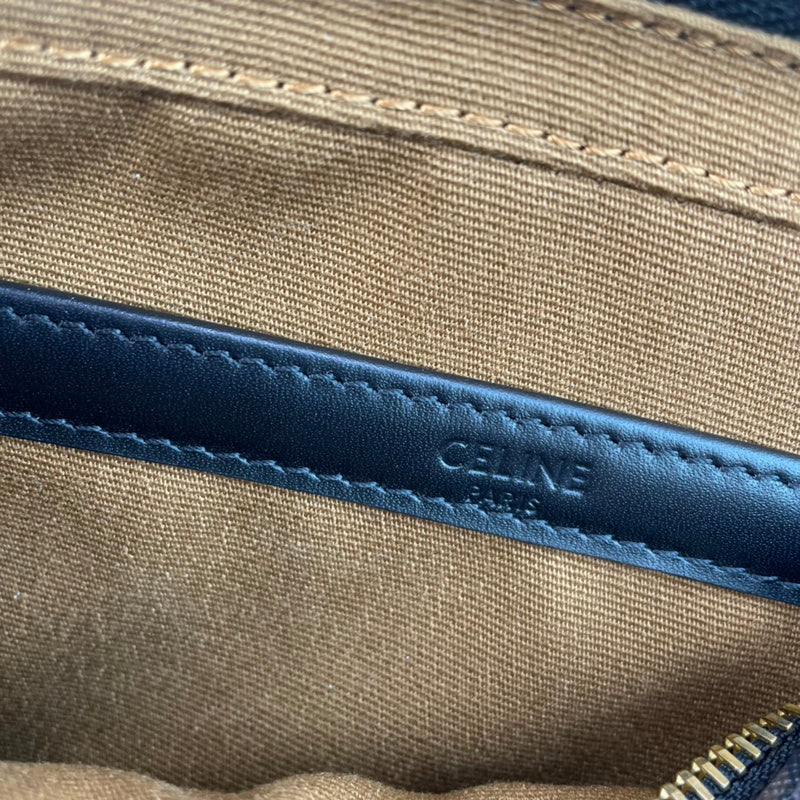 Close-up detail of structured classic women's handbag – women's luxury accessory
