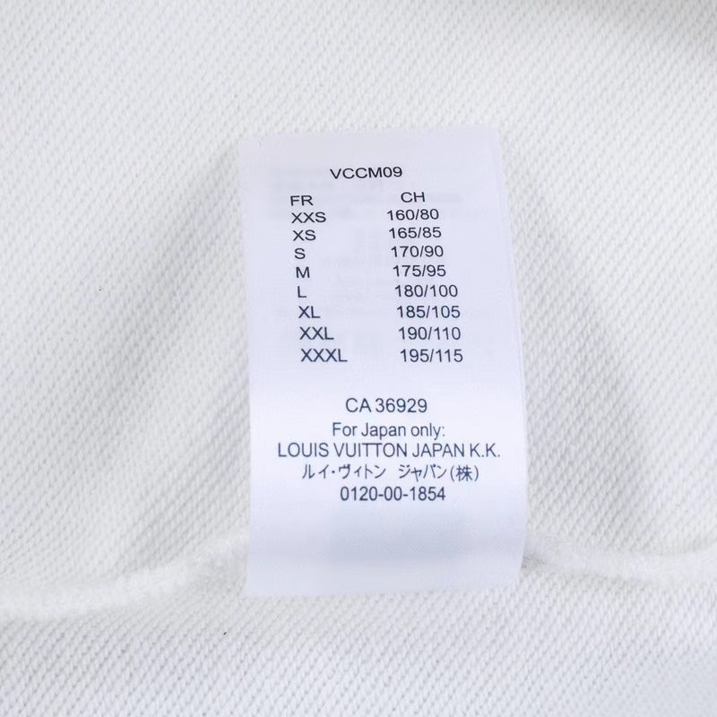 Side profile of Louis Vuitton luxury clothing with relaxed-fit cut