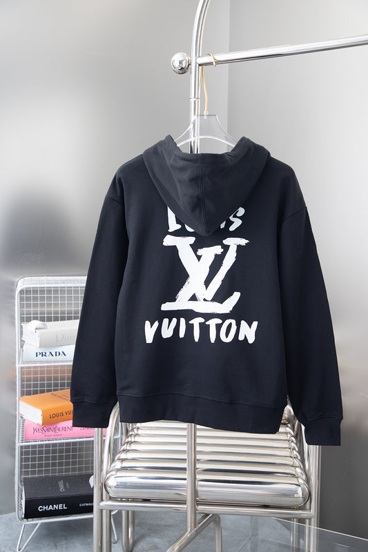 Side profile of Louis Vuitton luxury clothing with relaxed-fit cut