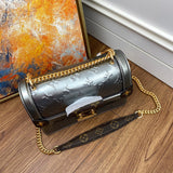 Close-up detail of structured everyday-luxe women's handbag – women's luxury handbag