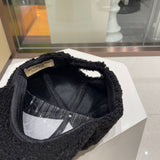 Close-up detail view of Burberry unisex cap