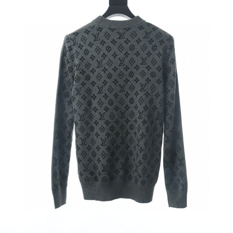 Back view of Louis Vuitton luxury clothing with runway-inspired design