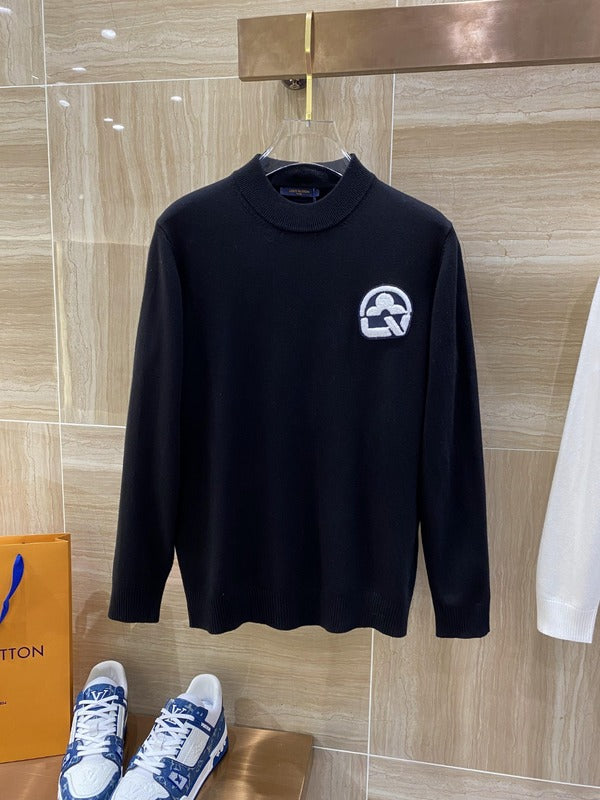 Front view of Louis Vuitton luxury clothing with streetwear-inspired cut