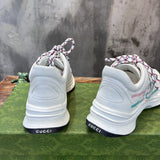 Gucci sneakers detailed view showing premium designer craftsmanship