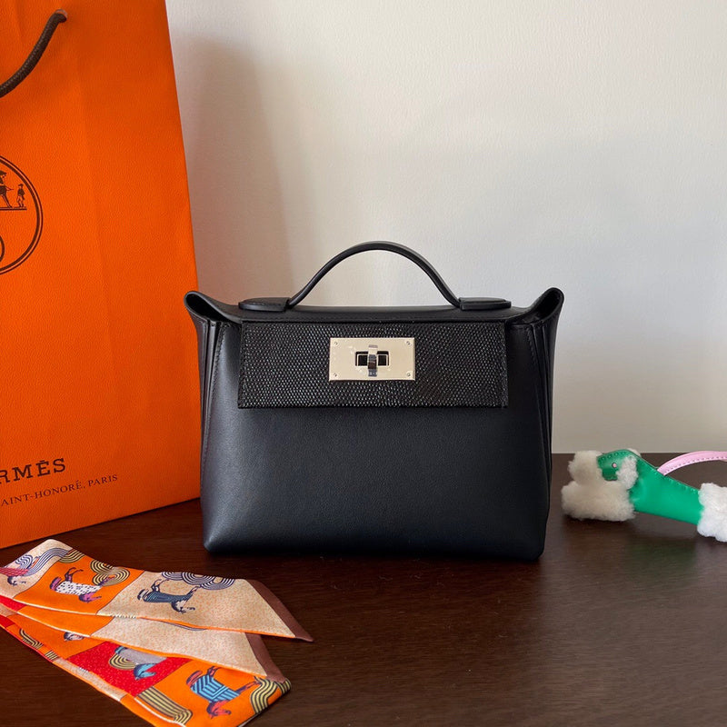 Poised bag shown from front angle
