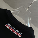 Side profile of Moncler luxury clothing with contemporary cut