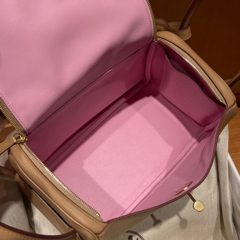 Side view of modernist structured handbag