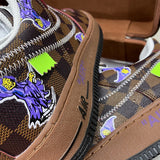 Nike sneakers detailed view showing premium designer craftsmanship