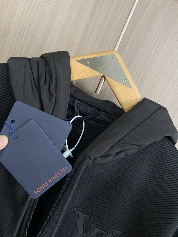 Full styled look of Louis Vuitton luxury clothing with everyday silhouette