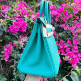Sculpted bag shown from front angle
