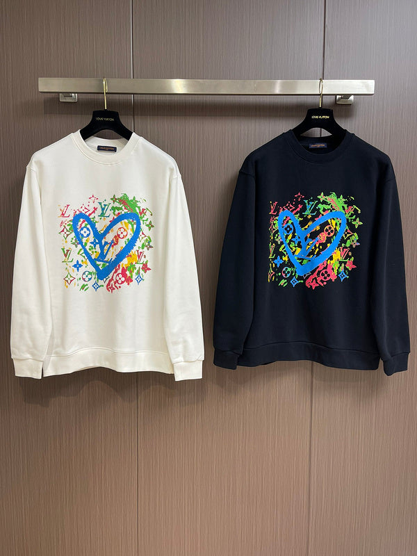 Close-up detail shot of Louis Vuitton luxury clothing with relaxed-fit cut
