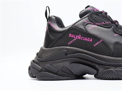Balenciaga Black Chunky Platform Sneakers - Lifestyle Styling Shot