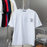 Front view of Louis Vuitton cotton t-shirt with monogram-inspired silhouette