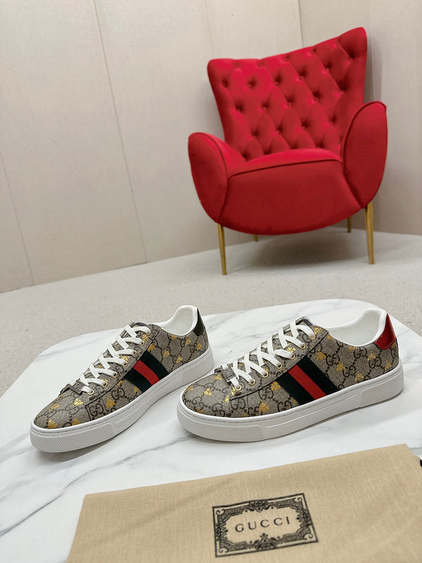 Gucci tonal black luxury sneakers view 4 padded collar comfort