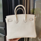 Side view of chic structured handbag