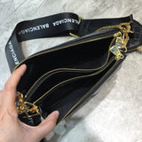 Statement Premium PU Leather Handbag - Signature Hardware Accents | Women's Statement Accessory #983 - hardware and detail close-up (image 5) of designer-inspired handbag