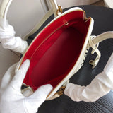 Side profile of chic statement women's handbag – women's everyday handbag