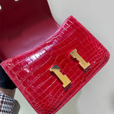 Close-up detail of sophisticated bag design