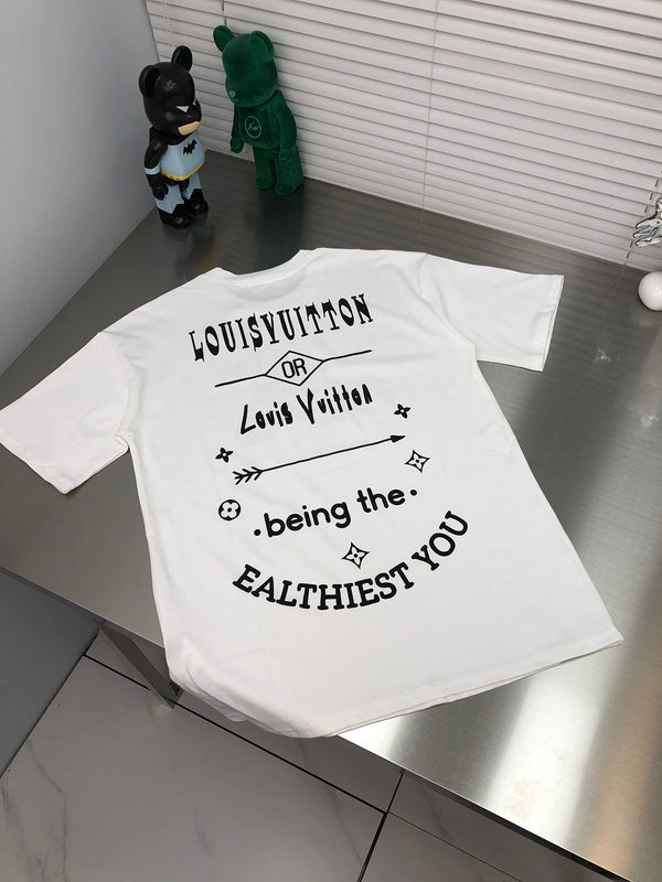 Front view of Louis Vuitton cotton t-shirt with relaxed-fit cut