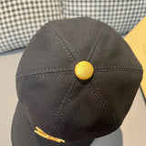 Front view of Burberry unisex cap