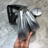 Timeless Vegan Leather Handbag - Statement Silhouette | Women's Everyday Carry Handbag #982 - styled full view (image 7) of designer-inspired handbag
