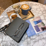 Understated handbag styled for everyday wear