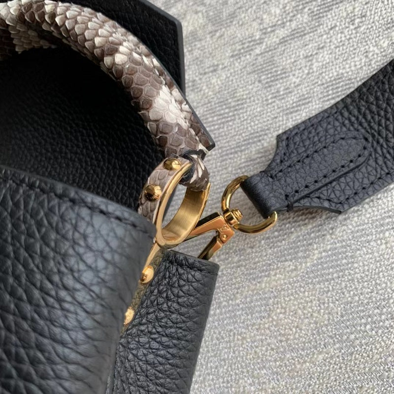 Top view of chic signature women's handbag – women's everyday handbag