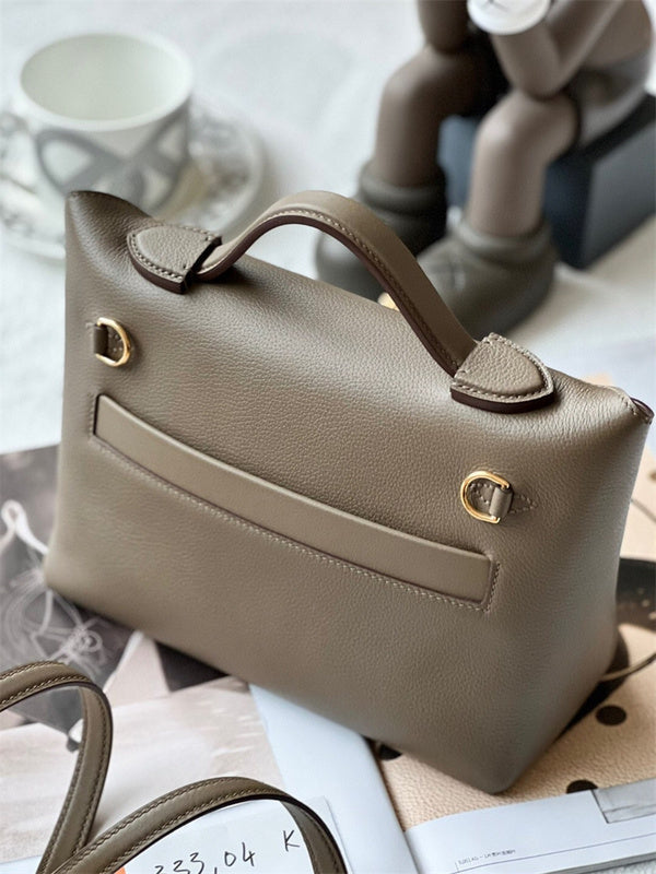  clean-lined everyday bag detail view showing craftsmanship