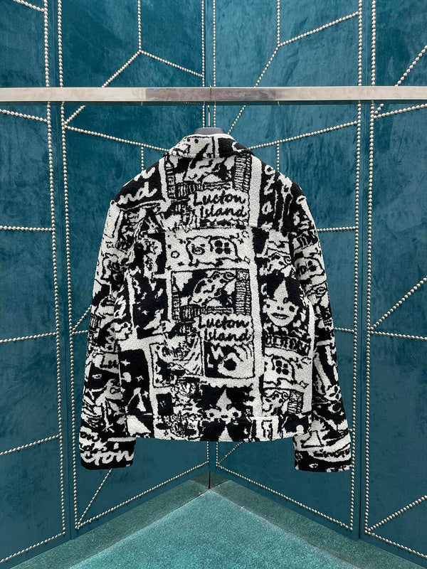 Side profile of Louis Vuitton luxury clothing with runway-inspired design