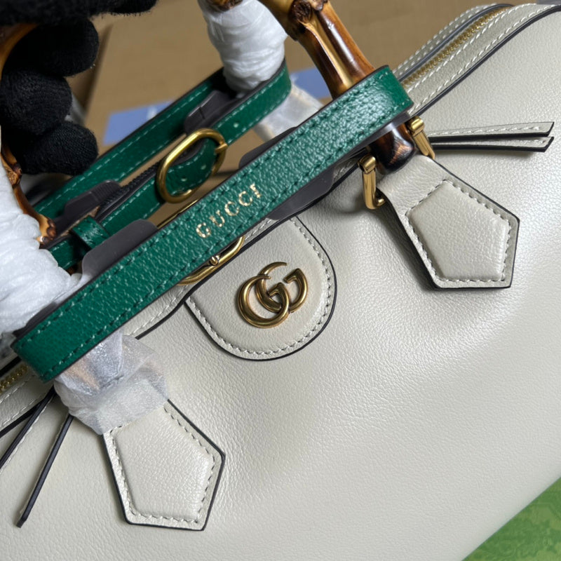 Back view of classic signature women's handbag – women's designer-style accessory