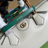 Back view of classic signature women's handbag – women's designer-style accessory