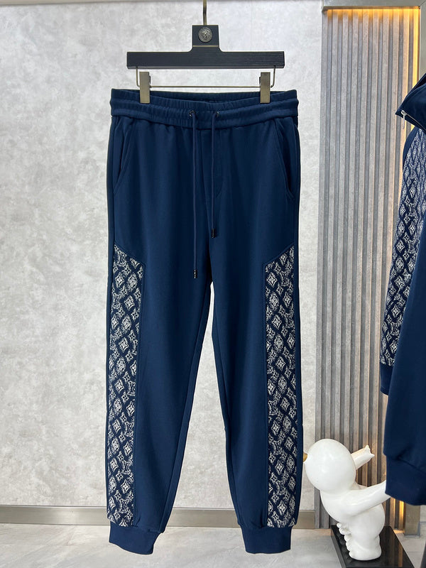 Side profile of Louis Vuitton luxury clothing with runway-inspired design