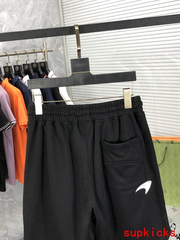 Back view of Rhude luxury clothing with label-forward styling