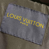 Front view of Louis Vuitton luxury clothing with logo-detail design