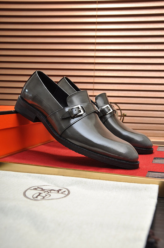 Hermes shoes Style 068 - logo and branding close-up
