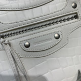Effortless Vegan Leather Handbag - Statement Silhouette | Women's Fashion Handbag #684 - styled full view (image 7) of designer-inspired handbag