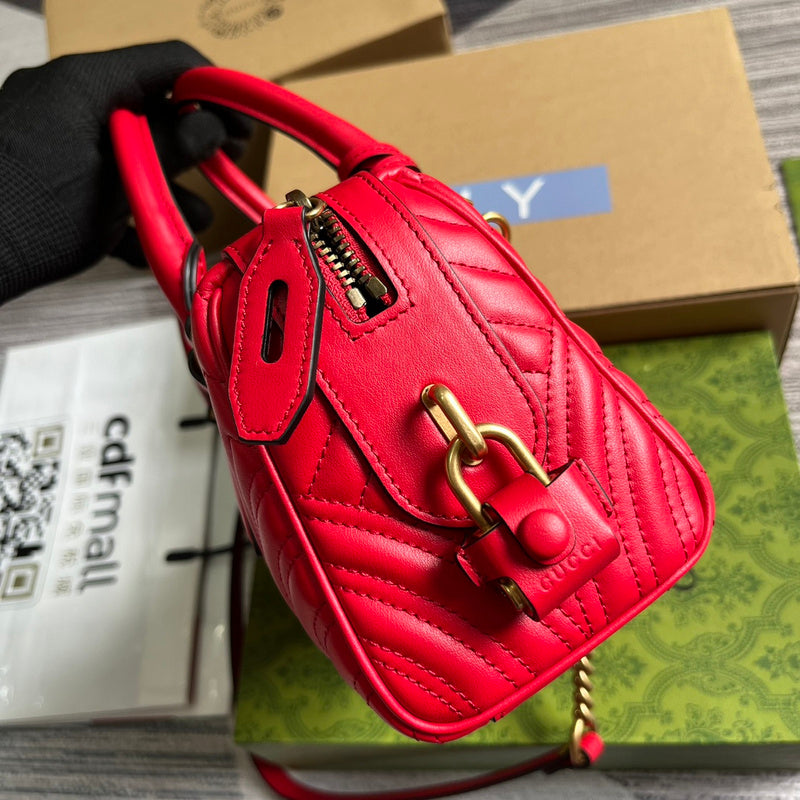 Top view of modern signature women's handbag – women's luxury accessory