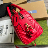 Top view of modern signature women's handbag – women's luxury accessory