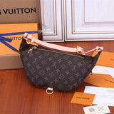  Sleek structured bag carried on shoulder