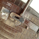 Close-up detail of classic bag design