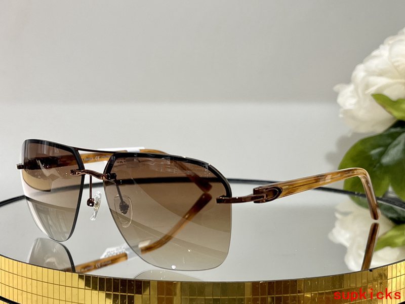 Angled view of Cartier unisex sunglasses
