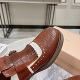 Miu Miu luxury shoes detail shot