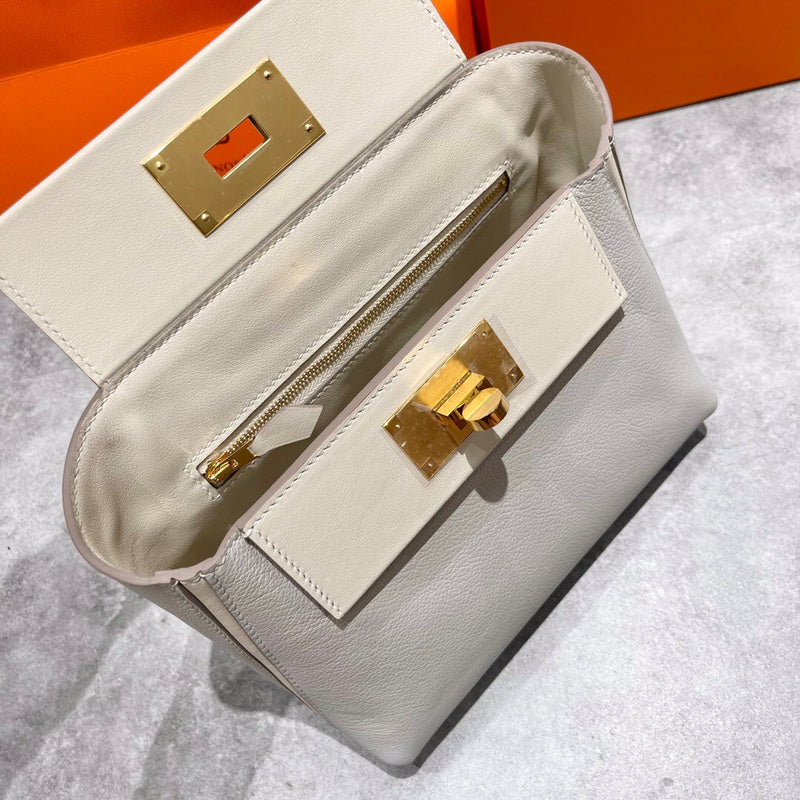Close-up detail of poised bag design