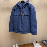 Back view of Louis Vuitton luxury clothing with contemporary cut