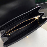 Side profile of modern classic women's handbag – women's designer-style accessory