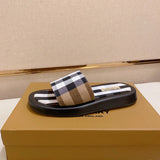Burberry Burgundy Slip-On Sneakers - Side Profile View