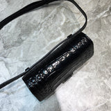 Timeless Vegan Leather Handbag - Signature Hardware Accents | Women's Statement Accessory #1015 - hardware and detail close-up (image 5) of designer-inspired handbag