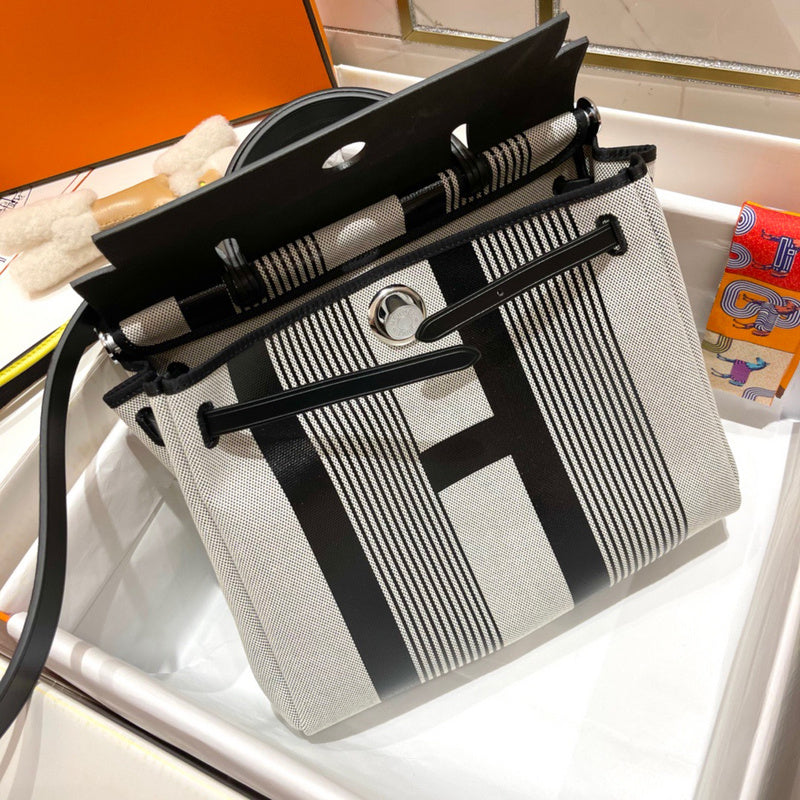 Sophisticated bag shown from front angle